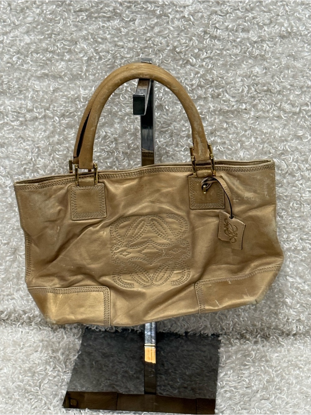 LOEWE Metallic Fusta 28 Tote